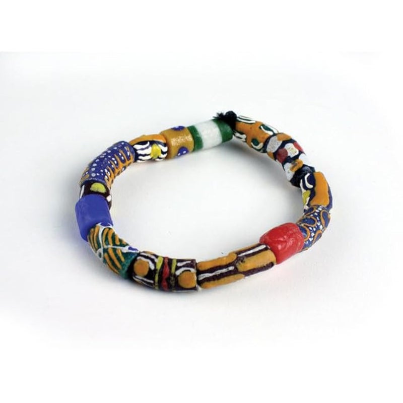 Omaqa Ghana Trade Bead Bracelet (Pack of 3) - Image 1